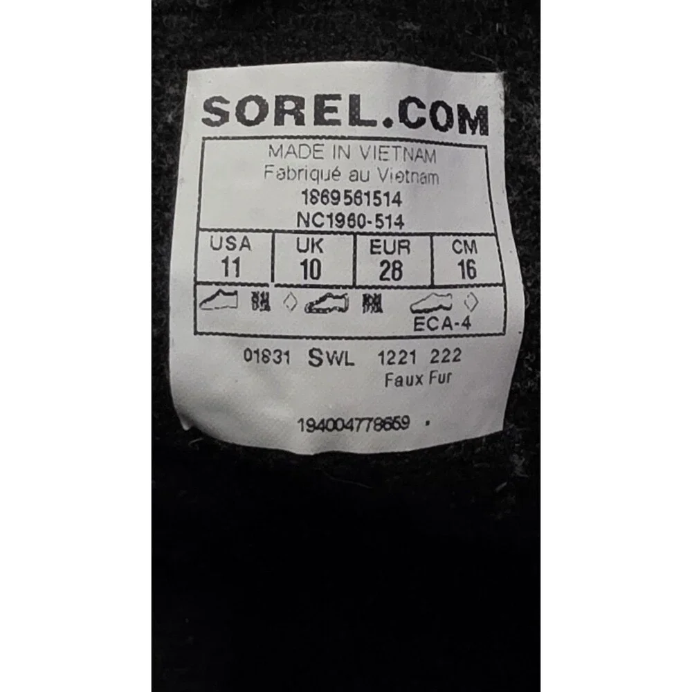Sorel Commander Toddler Snow Boots Pink Waterproof Fleece Lined Winter Size 11